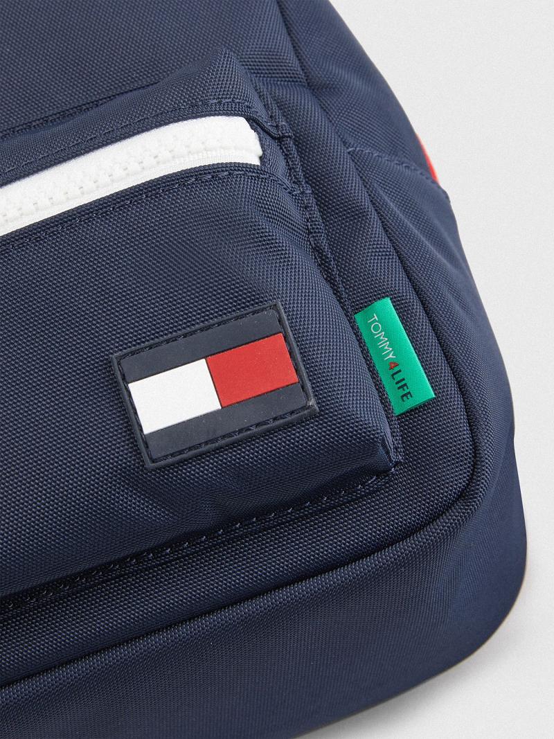 Fiú Tommy Hilfiger Backpack Lunchbox Táska Sötétkék | HU 2349MQZ